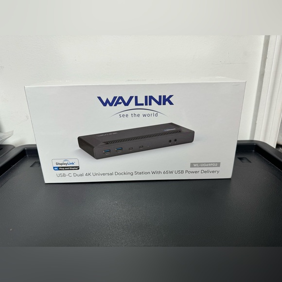 WAVLINK WL-UG69PD2 USB-C Dual 4K Universal Docking Station w/65W Power Delivery - Picture 10 of 11